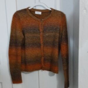 Sage (The Label) Womens Size Medoum Rust/brown Fuzzy Cardigan